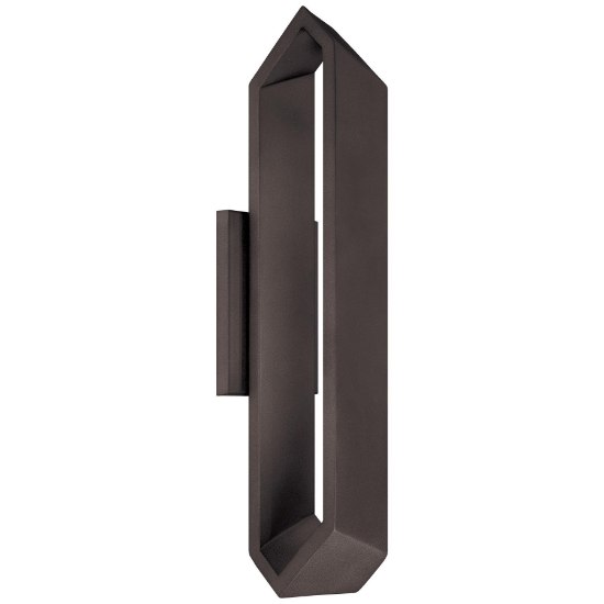 Foto para 23w WW Led Wall Sconce Black Clear