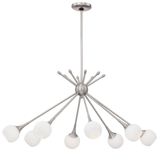 Foto para 60w SW 8 Light Island Brushed Nickel