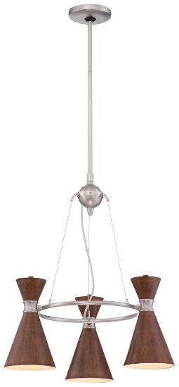 Picture of 100w SW 3 Light Mini Chandelier Distressed Koa