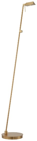 Foto para 8w WW 1 Light Led Pharmacy Floor Lamp Honey Gold