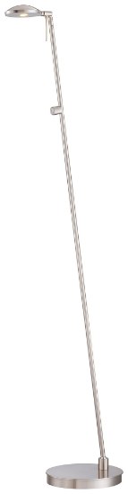 Foto para 8w WW Floor Lamp Brushed Nickel