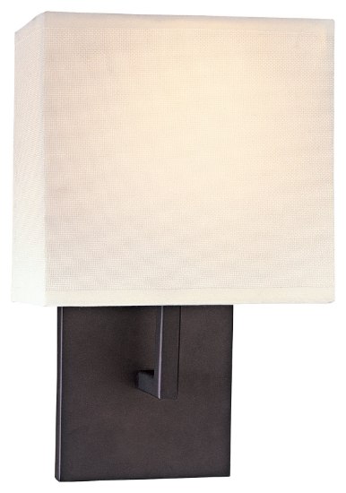 Picture of 60w SW 1 Light Wall Sconce Bronze Off White