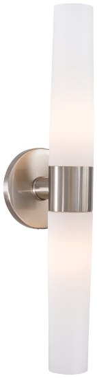 Picture of 60w SW 2 Light Bath Brushed Nickel Etched Opal