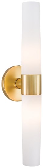 Foto para 60w SW 2 Light Bath Honey Gold Etched Opal