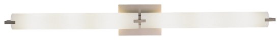 Foto para 60w SW 6 Light Bath Brushed Nickel Etched Opal