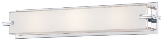 Picture of 40w SW 3 Light Bath Chrome Mitered/White Inside