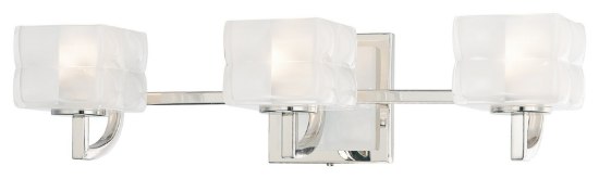 Picture of 75w SW 3 Light Bath Polished Nickel Clear/Inside Etched