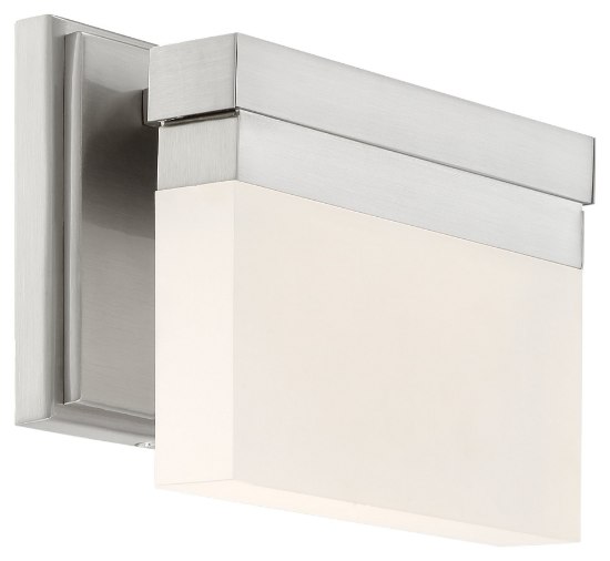 Foto para 11w WW Bath Brushed Nickel Frosted