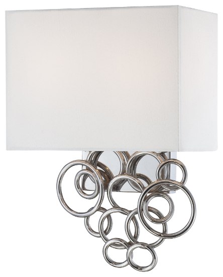 Picture of 60w SW 2 Light Wall Sconce Chrome White