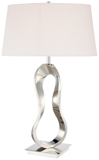 Picture of 100w SW 1 Light Table Lamp Polished Nickel White