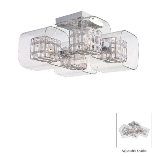 Foto para 40w SW 4 Light Semi Flush Mount Chrome