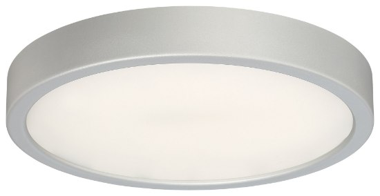 Foto para 25w WW Flush Mount Silver Clear Glass