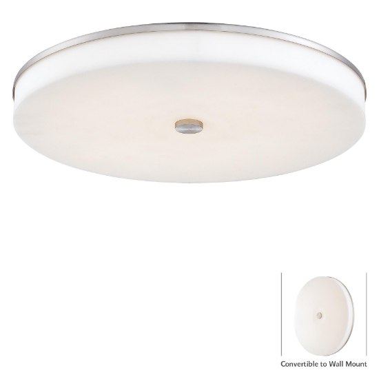 Picture of 40w WW Led Wall Sconce Or Flush Mount Brushed Nickel White