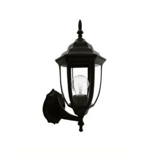 Picture of 15½ 100w Farole Black E26 A19 Sconce