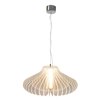 Foto para 21w Dimensions SSL 80CRI LED Dry Location Chrome Dimmable Led Acrylic Pendant 12"Ø24"