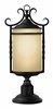 Picture of 60w Outdoor Casa CAND Light Etched Amber Olde Black Post Top/ Pier Mount