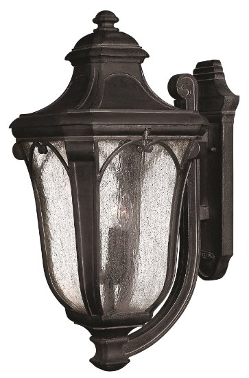 Picture of 40w Outdoor Trafalgar CAND Clear Seedy Museum Black Extra Large Wall Mount