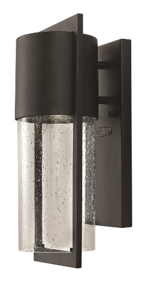 Picture of 75w Outdoor Shelter MED Clear Seedy Black Medium Wall Mount