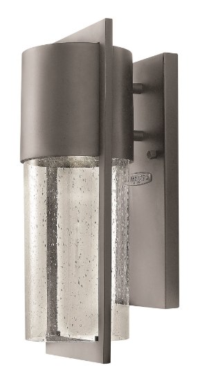 Foto para 75w Outdoor Shelter MED Clear Seedy Hematite Medium Wall Mount