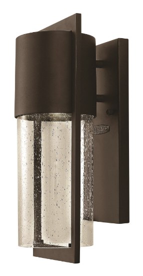 Picture of 15w Outdoor Shelter LED Clear Seedy Buckeye Bronze Medium Wall Mount