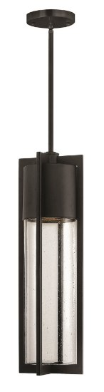 Picture of 15w Outdoor Shelter LED Clear Seedy Black Hanging