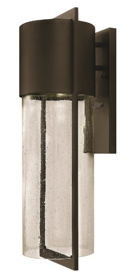 Picture of 15w Outdoor Shelter LED Clear Seedy Buckeye Bronze Large Wall Mount