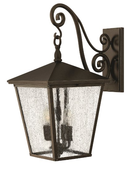 Picture of 15w Outdoor Trellis LED Clear Seedy Regency Bronze Large Wall Mount