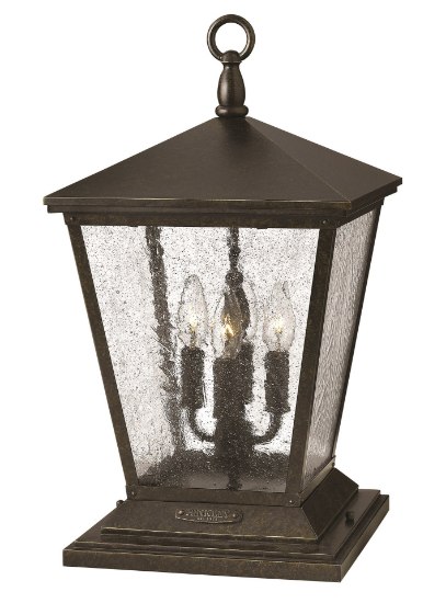 Picture of 15w Outdoor Trellis LED Clear Seedy Regency Bronze Post Top/ Pier Mount