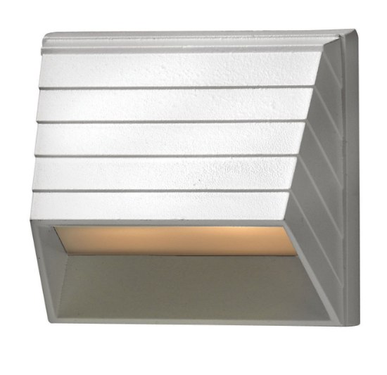 Picture of 7w Landscape Deck Square Sconce T-5 Wedge Matte White