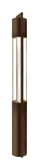 Foto para 35w Landscape Shelter MR-16 Clear Acrylic and Seedy Glass Buckeye Bronze Landscape Bollard