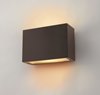 Foto para 7.5w Outdoor Atlantis LED Etched Glass Lens Bronze Medium Wall Mount