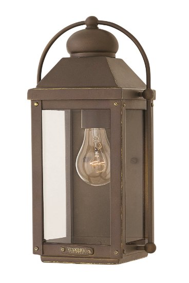 Foto para 100w Outdoor Anchorage MED Clear Light Oiled Bronze Small Wall Mount