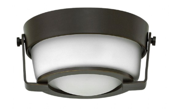 Picture of 16w Foyer Hathaway LED Etched Olde Bronze Flush Mount