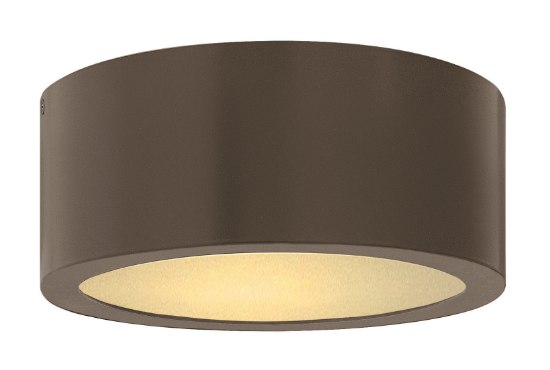 Picture of 8w Outdoor Luna LED Etched Lens Bronze Flush Mount