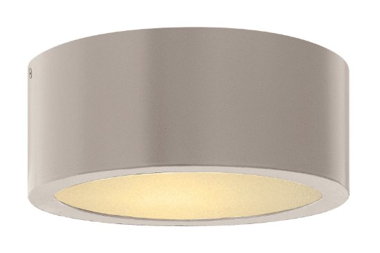 Picture of 8w Outdoor Luna LED Etched Lens Titanium Flush Mount