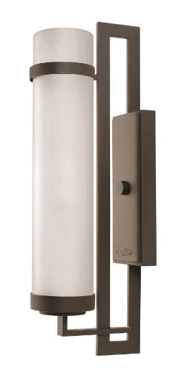 Foto para 100w Outdoor Cordillera MED Cased Opal Sandblasted Buckeye Bronze Large Wall Mount