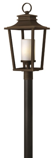 Picture of 100w Outdoor Sullivan MED Etched Opal Oil Rubbed Bronze Post Top/ Pier Mount