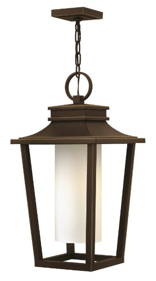 Foto para 100w Outdoor Sullivan MED Etched Opal Oil Rubbed Bronze Hanging