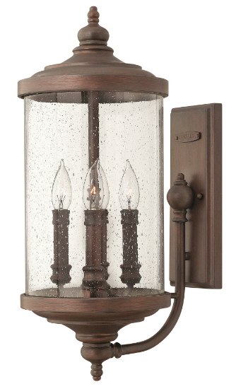 Picture of 60w Outdoor Barrington CAND Clear Seedy Victorian Bronze Large Wall Mount