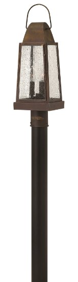 Foto para 60w Outdoor Sedgwick CAND Clear Seedy Sienna Post Top/ Pier Mount