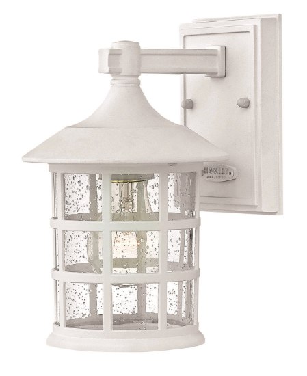 Picture of 75w Outdoor Freeport MED Clear Seedy Classic White Small Wall Mount