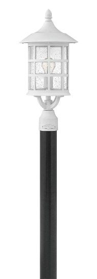 Picture of 100w Outdoor Freeport MED Clear Seedy Classic White Post Top/ Pier Mount