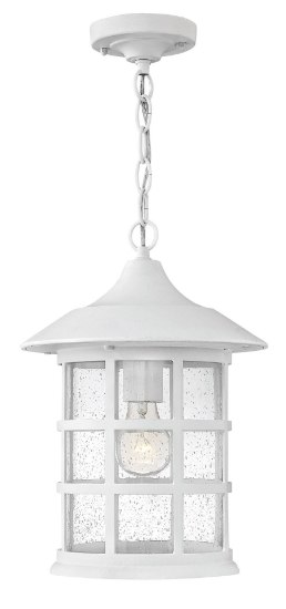 Picture of 15w Outdoor Freeport LED Clear Seedy Classic White Hanging