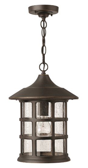 Foto para 100w Outdoor Freeport MED Clear Seedy Oil Rubbed Bronze Hanging