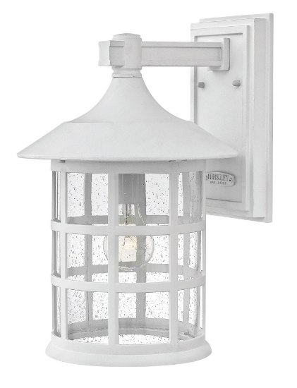 Picture of 15w Outdoor Freeport LED Clear Seedy Classic White Large Wall Mount