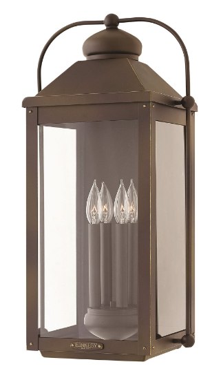 Foto para 60w Outdoor Anchorage CAND Clear Light Oiled Bronze Extra Large Wall Mount