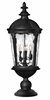 Picture of 15w Outdoor Windsor LED Clear Water Glass Black Post Top/ Pier Mount