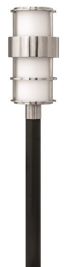 Picture of 100w Outdoor Saturn MED Etched Opal Stainless Steel Post Top/ Pier Mount