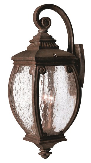 Picture of 40w Outdoor Forum CAND Seedy Water Glass French Bronze Medium Wall Mount