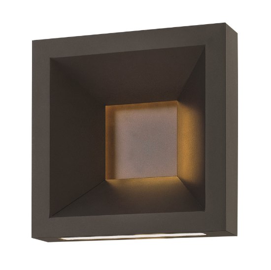 Picture of 24w Outdoor Plaza LED Etched Acrylic Lens Bronze Small Wall Mount